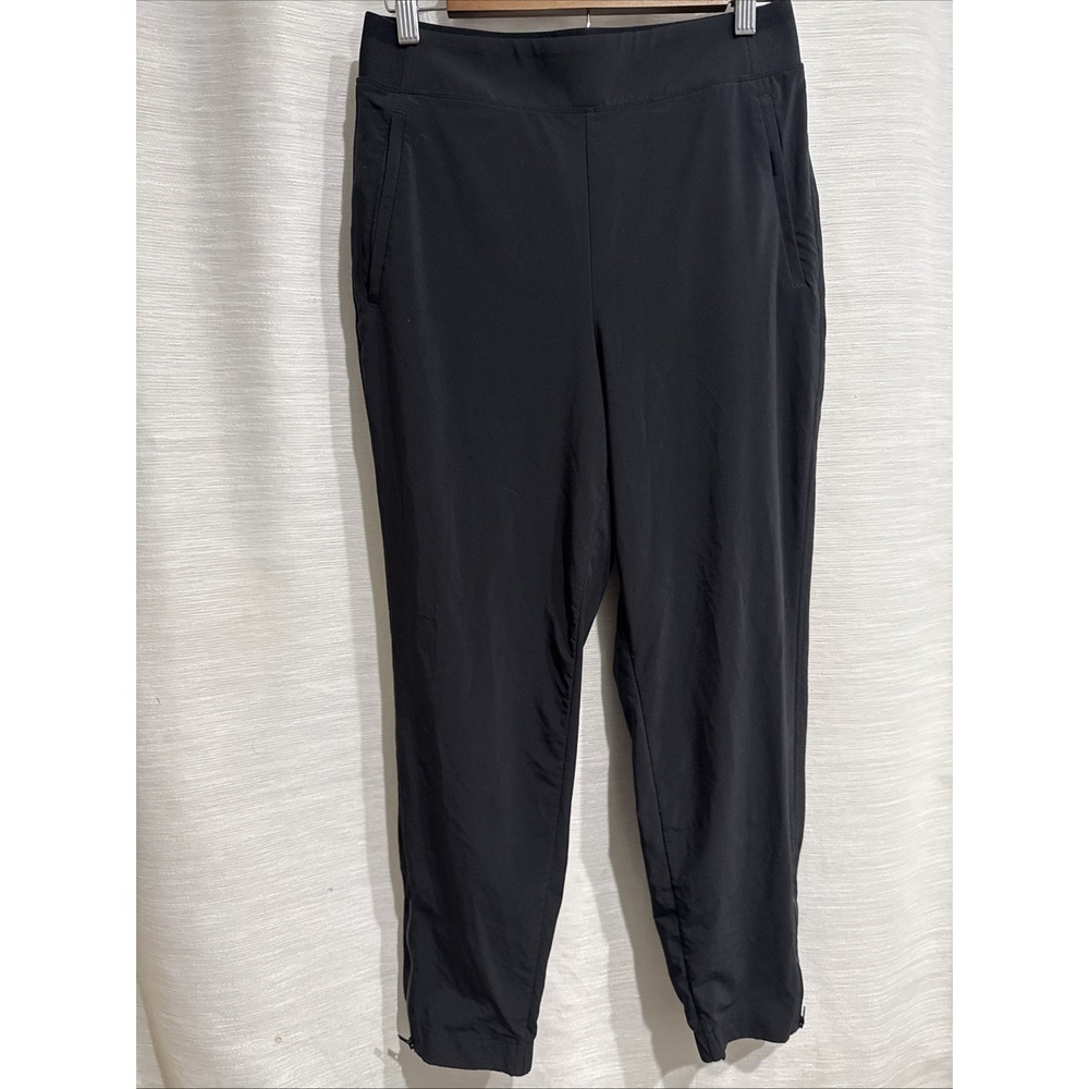 Athleta Brooklyn Ankle Pant 6 Mid Rise Black Pull On Stretch Waist Pockets